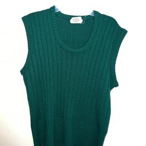 Vintage Green Sweater Vest